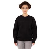 Siyah Kadın Sweatshirt, 3 İplik Kumaş, Normal Fit M