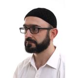 Siyah Kahve Hasır Desen Kışlık Kadife Namaz Takkesi