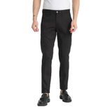 Siyah Kalın Düz Erkek Yandan Cepli Klasik Bel Slim Fit Chino Pantolon Siyah 32