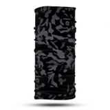 Siyah Kamuflaj Desenli Motosiklet Boyunluk, Çok Amaçlı Boyunluk, Esnek Yüz Maskesi, Spor Outdoor, Kafa Bandı, Erkek ve Kadın Bandana