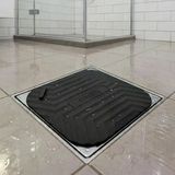 Siyah Kare Evye Gider Koku Önleyici Silikon Mat – Lavabo Süzgeç Ve Haşere Engelleyici (5067)
