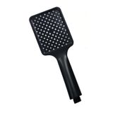 Siyah Kare Fonksiyonsuz Lüks Duş Başlığı El Duşu Handshower Siyah