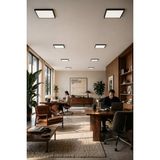 Siyah Kasa 24W 30X30 Kare LED Panel • Sıva Üstü Tavan Avize • 1920 Lümen Beyaz Işık Modern Aydınlatma