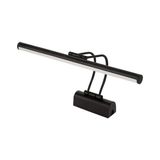 Siyah Kasa LED Flüt Resim Aplik | 6W | 3200K Gün Işığı | 35CM | Duvar Tipi Ayna/tablo Üstü Dekoratif Işık | IP20 Iç Mekan Kullanım - standart