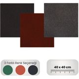 Siyah Kauçuk Karo Zemin Kaplama 40X40 Cm, Dayanıklı ve Şık Seçenek - Seçenek 1 - Ahşap