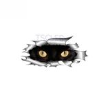 Siyah Kedi Gözler Peeking Araba Sticker Su Geçirmez Çıkartma