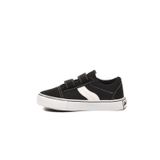 Siyah Keten Cırtlı Geniş Kalıp Unisex Çocuk Spor Ayakkabı Sneaker 26202 P