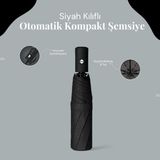 Siyah Kılıflı Otomatik Kompakt Şemsiye - Çok Renkli