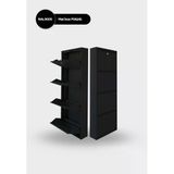 Siyah Kilitli Metal Ayakkabilik Mac4 - 4 Kapakli - 50X15x136 H