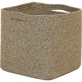 Siyah Kırçıllı Jüt Halat Sepet 30 x 30 x 30 cm - Çok Renkli