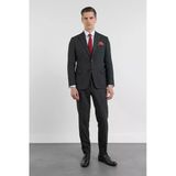 Siyah Kırlangıç Yaka 6 Drop Slim Fit Tam Astar Esnek Takım Elbise 1001260158
