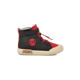 Siyah Kırmızı Çocuk Hi Sneaker Ayakkabı