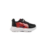 Siyah Kırmızı Fileli Cırtlı Unisex Çocuk Spor Ayakkabı Ruffon P