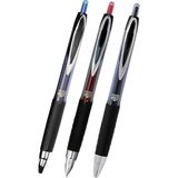 Siyah Kırmızı Pilot Kalem 3 Adet Uniball Signo Micro 207 0.5 mm Roller Uç Kalem UMN-207 Inci U� - Standart