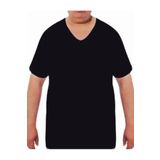 Siyah Kısa Kollu V Yaka Pamuklu Büyük Beden Battal Erkek Fanila Atlet, 3XL, ÖZ1039-198IGP102684