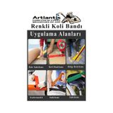 Siyah Koli Bantı 100 Metre 6 Adet 45mm X 100 Metre Renkli Koli Bandı Extra Güçlü Formül Akrilik Koli Bandı 6