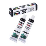 Siyah Kontür Boyası 25 ML 2 Adet Cam Vitray Boyası Kontur Siyah Vitray Çalışması
