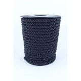 Siyah Kordon İp 6 Mm 25 Mt