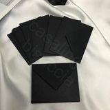 Siyah Küçük Mesaj Zarfı 7x9 cm Mini Tebrik Kartı ve Teşekkür Notu Zarfı (Düğün, Nişan, D - Çok Renkli
