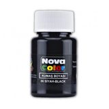 Siyah Kumaş Boyası Tişört Çanta Tekstil Boyası 30 Ml 1 Adet Nova Color Kumaş Boyası Siyah 1 Adet