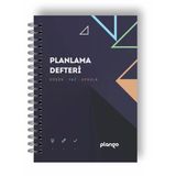 Siyah Lacivert Günlük Planlayıcı Defter - Ders Çalışma Planlayıcı Defteri - Planlama Defteri