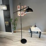 Siyah Lambader Modern Dekoratif Metal Oturma Odası Çalışma Odası Zemin Lambası