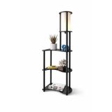 Siyah Lambader, Modern Minimalist Dekoratif Lamba, 120 cm Yükseklik, E27 LED Uyumlu, Geniş Tabanlı – ESTİLO DOR