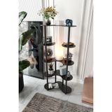 Siyah Lambader | Modern & Minimalist Tasarım, 150 cm Yükseklik, Geniş ve Dengeli Taban, E27 LED Uyumlu Dekoratif Aydınlatma - Mariposa