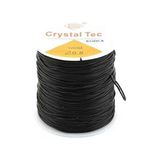 Siyah Lastikli 0,8 mm Silikon Misina- Elişi Takı Aksesuar Esnek Lastik Misine Tesbih Ipi 100 mt