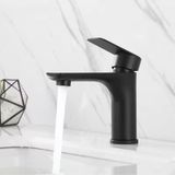 Siyah Lavabo Bataryası Pirinç Döküm Lavabo Musluğu Siyah