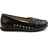 Siyah Leather Kadın Babet K01140005103