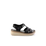 Siyah Leather Kadın Sandalet K05087400603