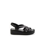 Siyah Leather Kadın Sandalet K05552000803