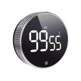Siyah Led Dijital Manyetik Lcd Ekran Mutfak Pişirme Duş Zamanlayıcı Eğitim Kronometre Çalar Saat Elektronik Pişirme Saati Geri Sayım Sayacı