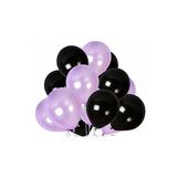 Siyah - Lila Metalik Balon 70 Adet+ 5 mt balon zinciri