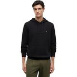 Siyah Logolu Kapüşonlu Regular Fit Erkek Sweatshirt