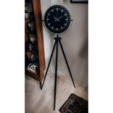 Siyah Lüks Sade Tripod Ayaklı Saat AS-4087B