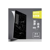 Siyah mermer desen yapışkanlı pvc duvar kaplama mutfak banyo sticker 30 * 60cm (6 adet) 1,08mt2