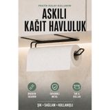 Siyah Metal Askılı Kağıt Havluluk, Dolap İçi Kağıt Havluluk ve Kağıt Havlu Askısı MT131S
