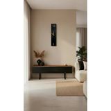Siyah Metal Duvar Saati Modern Dekoratif Salon Ev Ofis Duvar Saati Lazer Kesim Tasarım 60 Cm