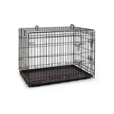 Siyah Metal Köpek Kafesi 120X75x84 Cm, Dayanıklı Ve Güvenilir