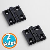 Siyah Metal Mini Yaprak Menteşe 30X30MM Dayanıklı Mobilya Kapı Dolap Çekmece Kapak Aksesuar Bağlantı - 1
