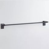 Siyah Metal Uzun Havluluk 49 Cm Duvara Monte Vidalı Lüks Banyo Asma Askı Çubuk Tasarım