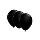 Siyah Metalik Latex Balon 10 Adet