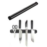 Siyah Mıknatıslı Bıçak Tutucu Organizer Bıçaklık Standı Askı Aparatı 33 Cm Metal Siyah