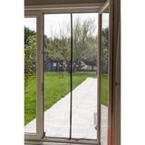 Siyah Mıknatıslı Kapı Sinekliği 105X210 cm Raptiyeli ve Cırtbantlı Siyah Tül - 105-210