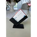 Siyah Modern Masaüstü Kartvizitlik 10×8 Cm – Şık Ofis Aksesuarı