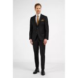 Siyah Mono Yaka 6 Drop Comfort Fit Tam Astar Yünlü Takım Elbise 1001255178