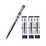 Siyah My Gel 0.5mm Ince Iğne Uçlu Jel Kalem 1 Adet ve Kalem Yedeği 3 Adet Dong-A My-jel Pilot Kalem Yedeği