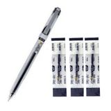 Siyah My Gel 0.5mm Ince Iğne Uçlu Jel Kalem 1 Adet ve Kalem Yedeği 3 Adet My-jel Pilot Kalem Yedeği